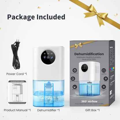 Compact Dehumidifier For Home And Bathrooms