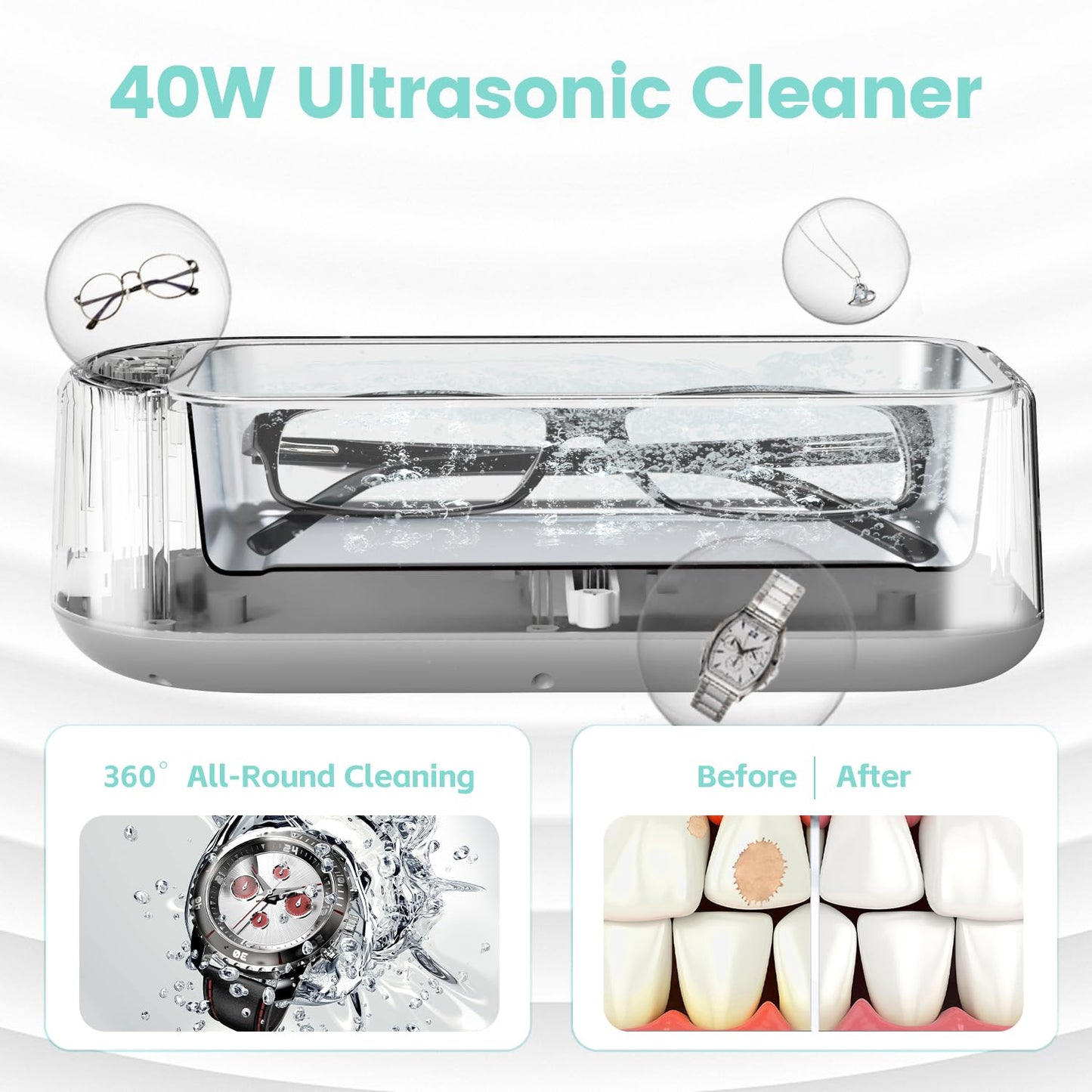 Compact Sonic Jewelry Cleaning Device