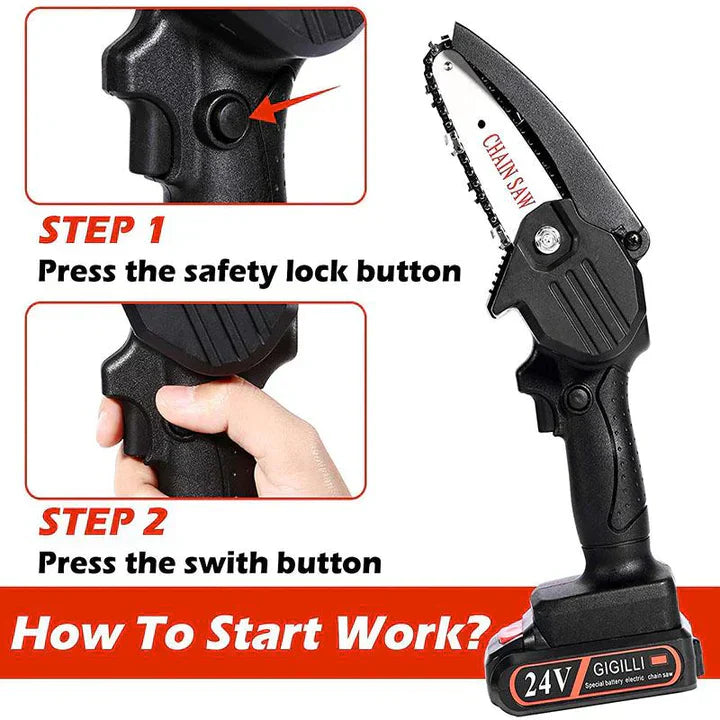Powerful Portable 24V Compact Chainsaw Kit