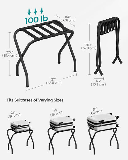 2-Piece Folding Luggage Rack