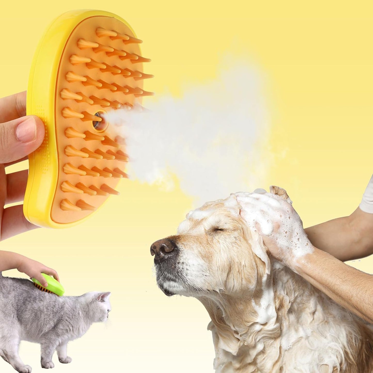 Gentle Rechargeable Pet Grooming Brush