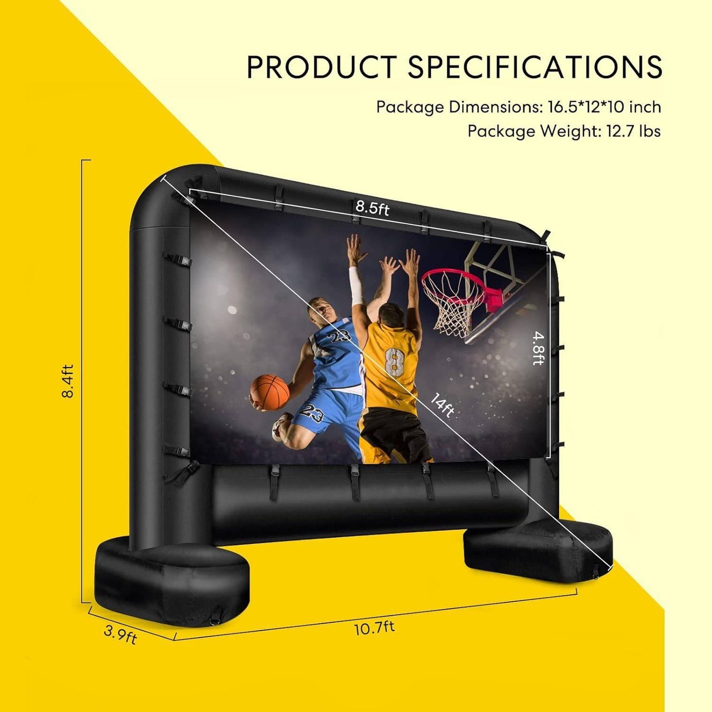 Portable Backyard Movie Projector Screen