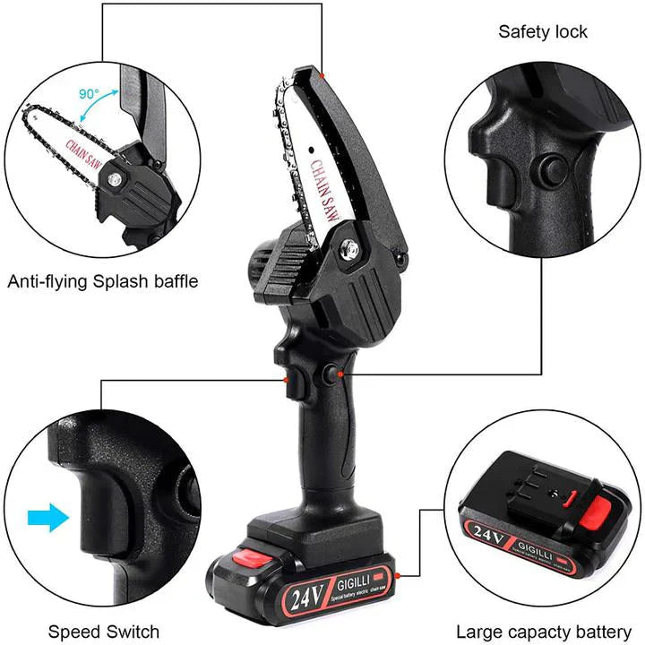 Powerful Portable 24V Compact Chainsaw Kit