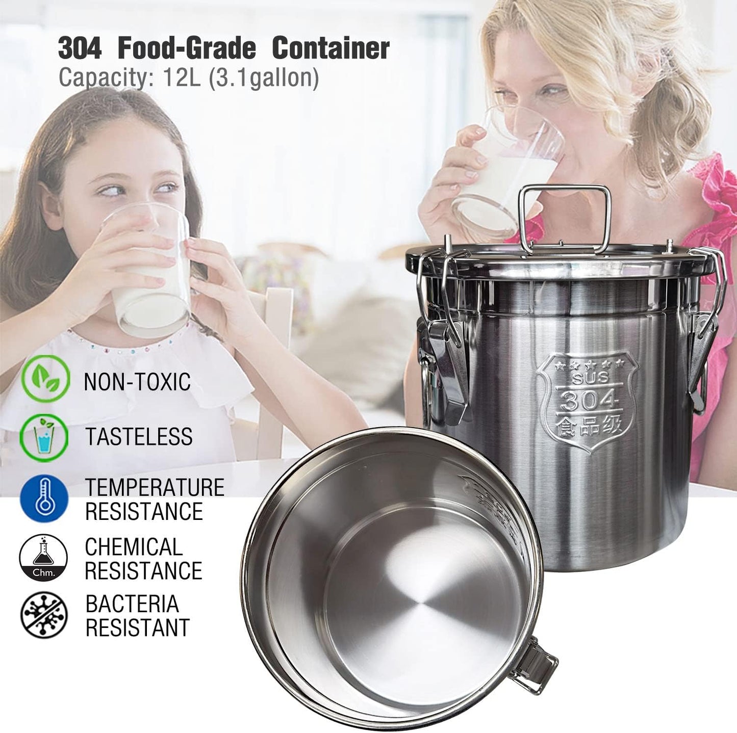 Compact Automatic Cow Milker 12L Capacity