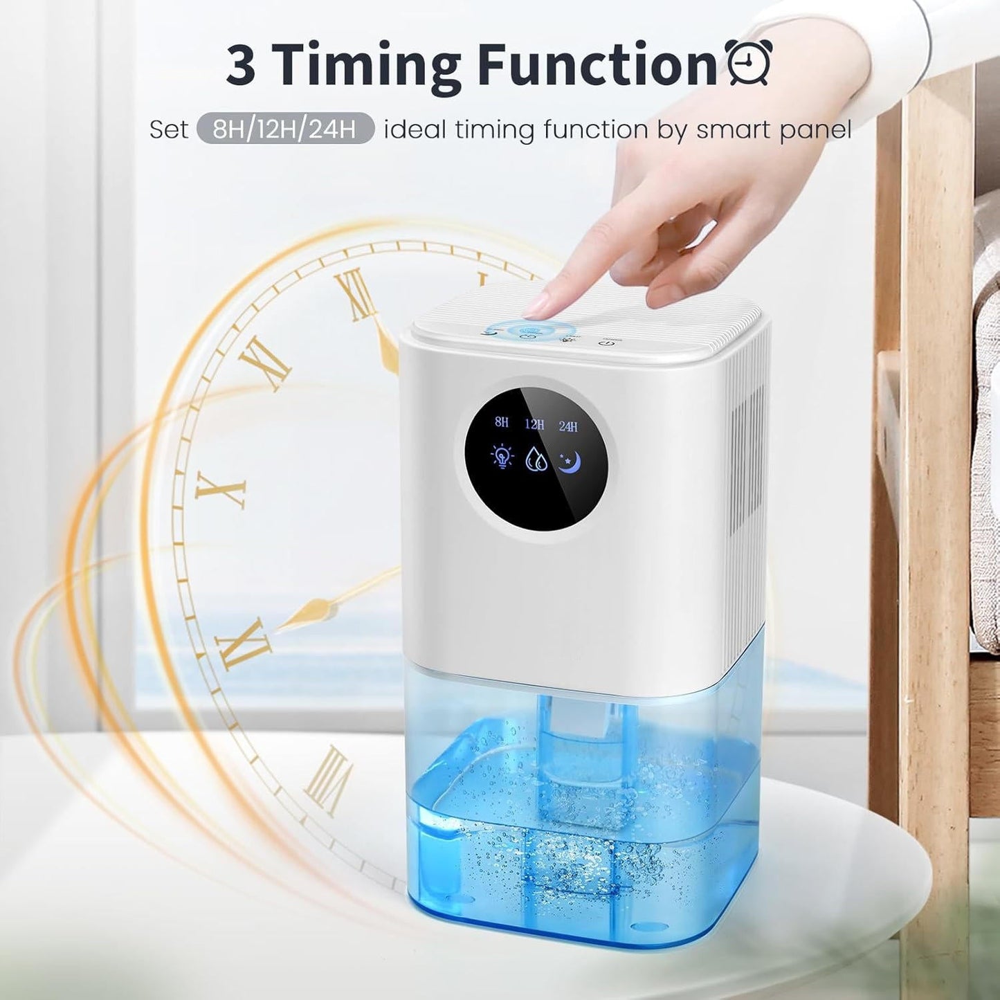 Compact Dehumidifier For Home And Bathrooms