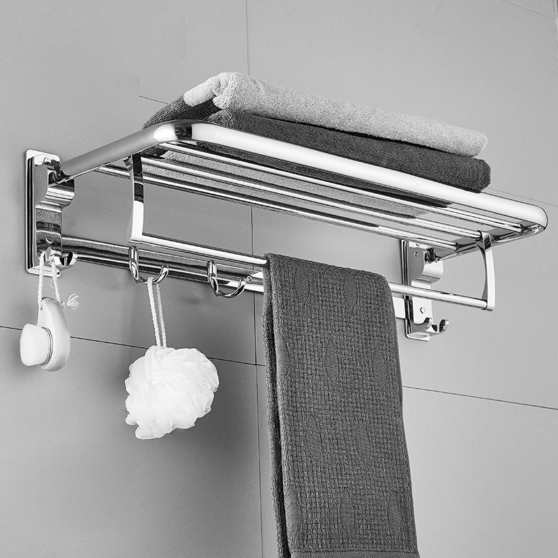 Elegantes Badezimmerregal aus Chrom, Edelstahl-Zubehörset 