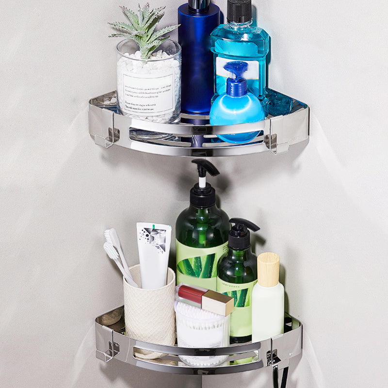 Elegantes Badezimmerregal aus Chrom, Edelstahl-Zubehörset 