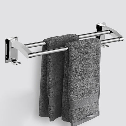 Elegantes Badezimmerregal aus Chrom, Edelstahl-Zubehörset 