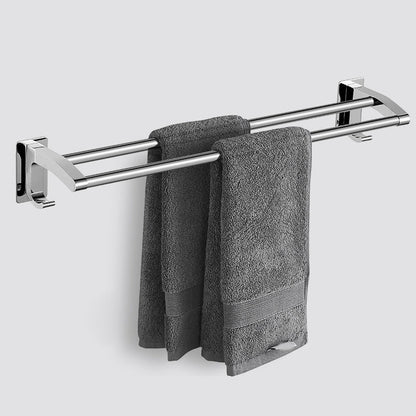 Elegantes Badezimmerregal aus Chrom, Edelstahl-Zubehörset 