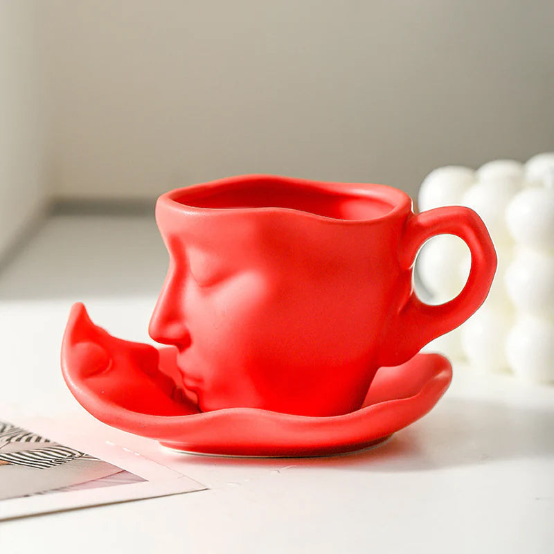 Romantische, künstlerische Kaffeetasse 