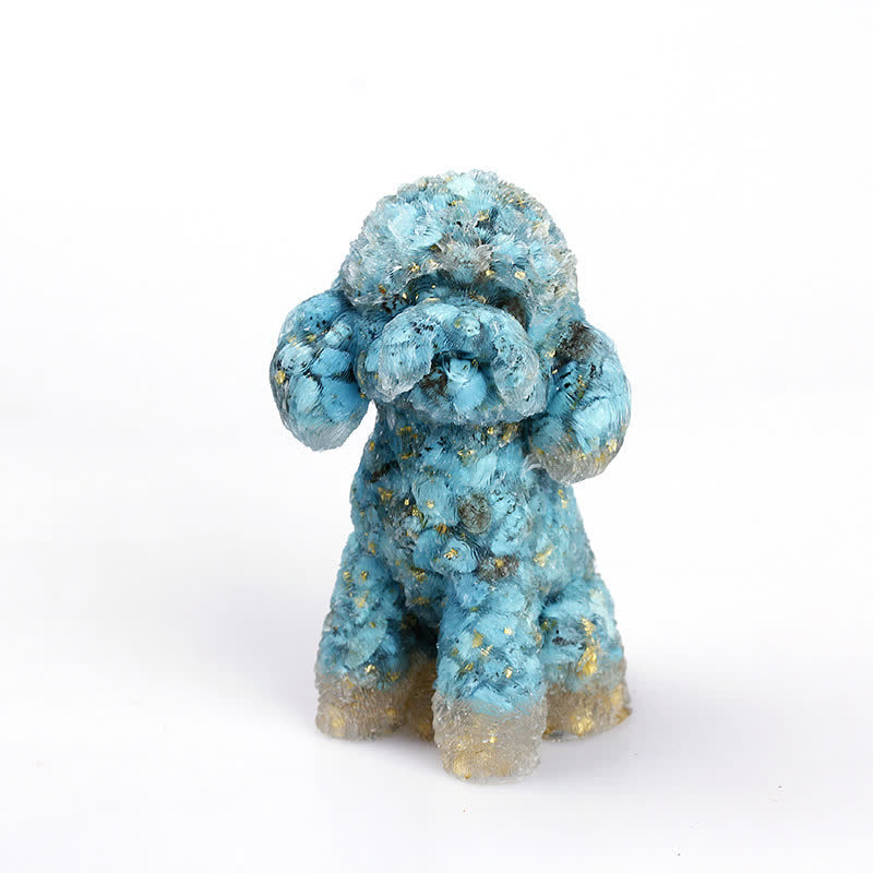 Wunderschöne Hundefigur aus Edelsteinen