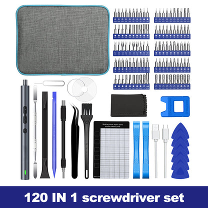 Multi Tool Electric Screwdriver 120 Piece Kit