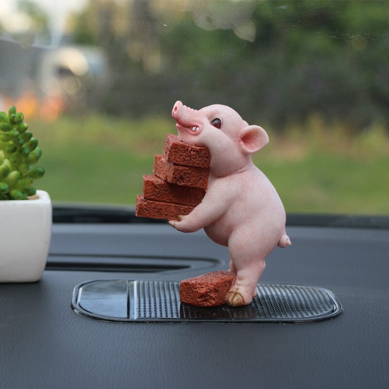 Niedliche Schweinefigur als Dekoration