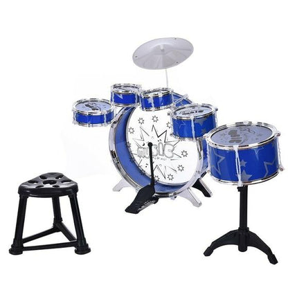 Complete Junior Drum Set with Cymbal and Stool