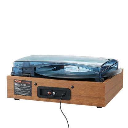 Wireless Vinyl Record Player with Built-In Speakers