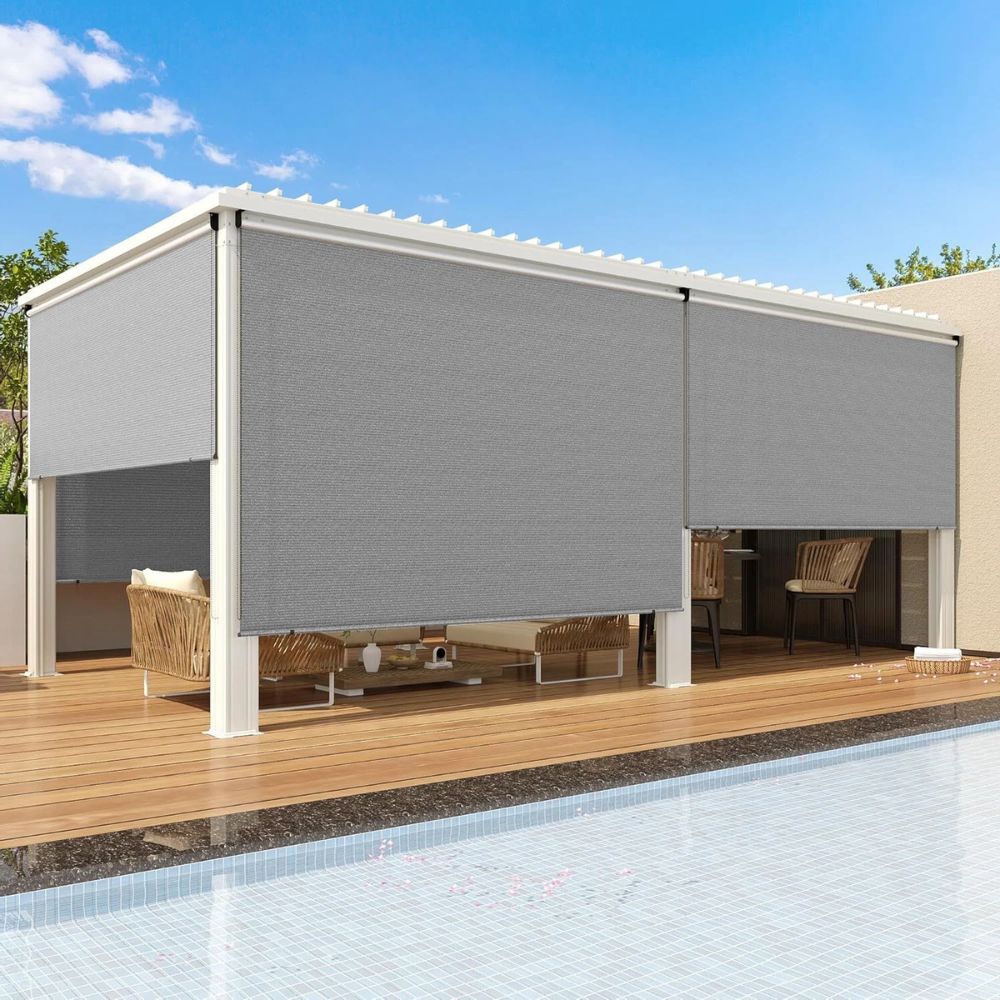 Big Exterior Sunscreen Roller Window Blinds Shades