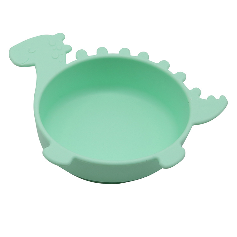 Weiche Silikon-Kinderschüssel – Babyschale in Dinosaurierform