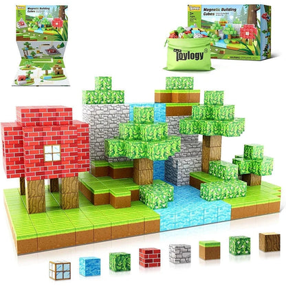 Vibrant Magnetic Construction Blocks for Children