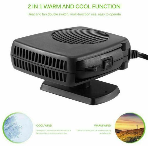 Compact Car Windshield Defroster and Heater
