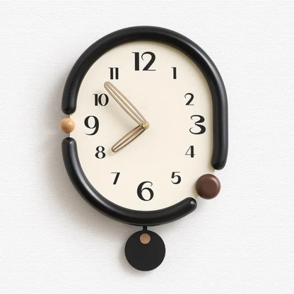 Elegante große Wanduhr