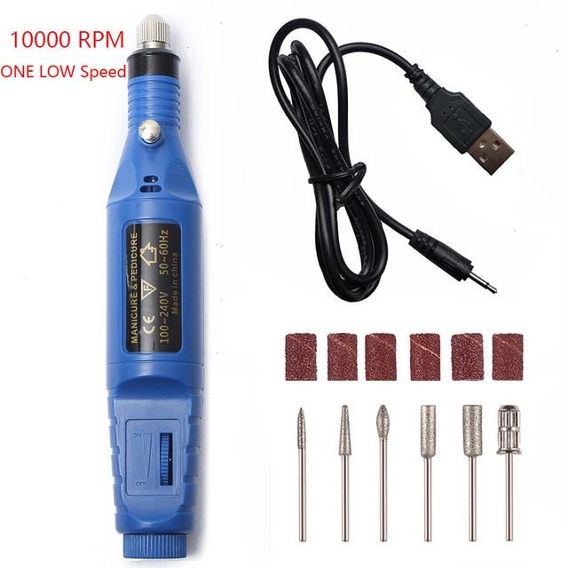 Compact Nail Drill Electric Manicure Kit