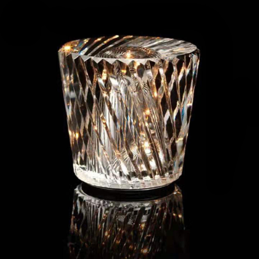 Moderne kabellose Glas-Schreibtischlampe