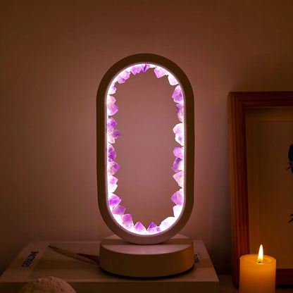 Purple Gemstone Soft Glow Table Light
