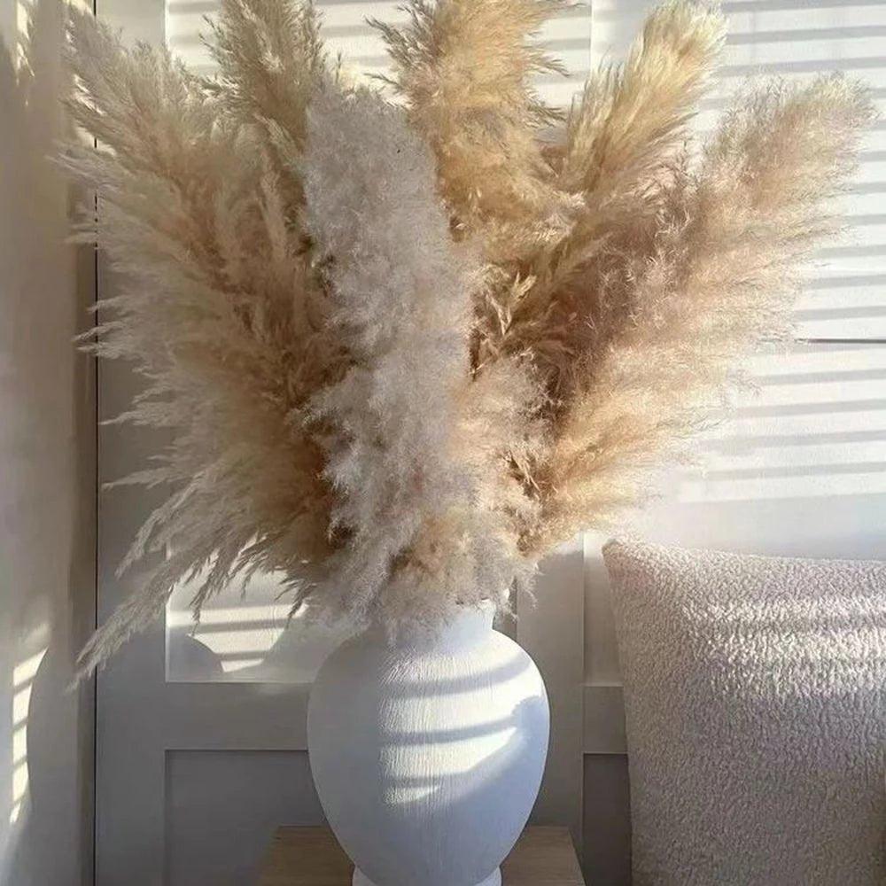 Soft Pampas Grass Centerpiece with Feathers for Home Decor - Halri