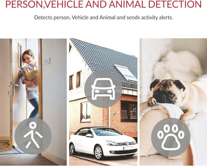 2-Pack Wireless Home Security Cameras With Night Vision