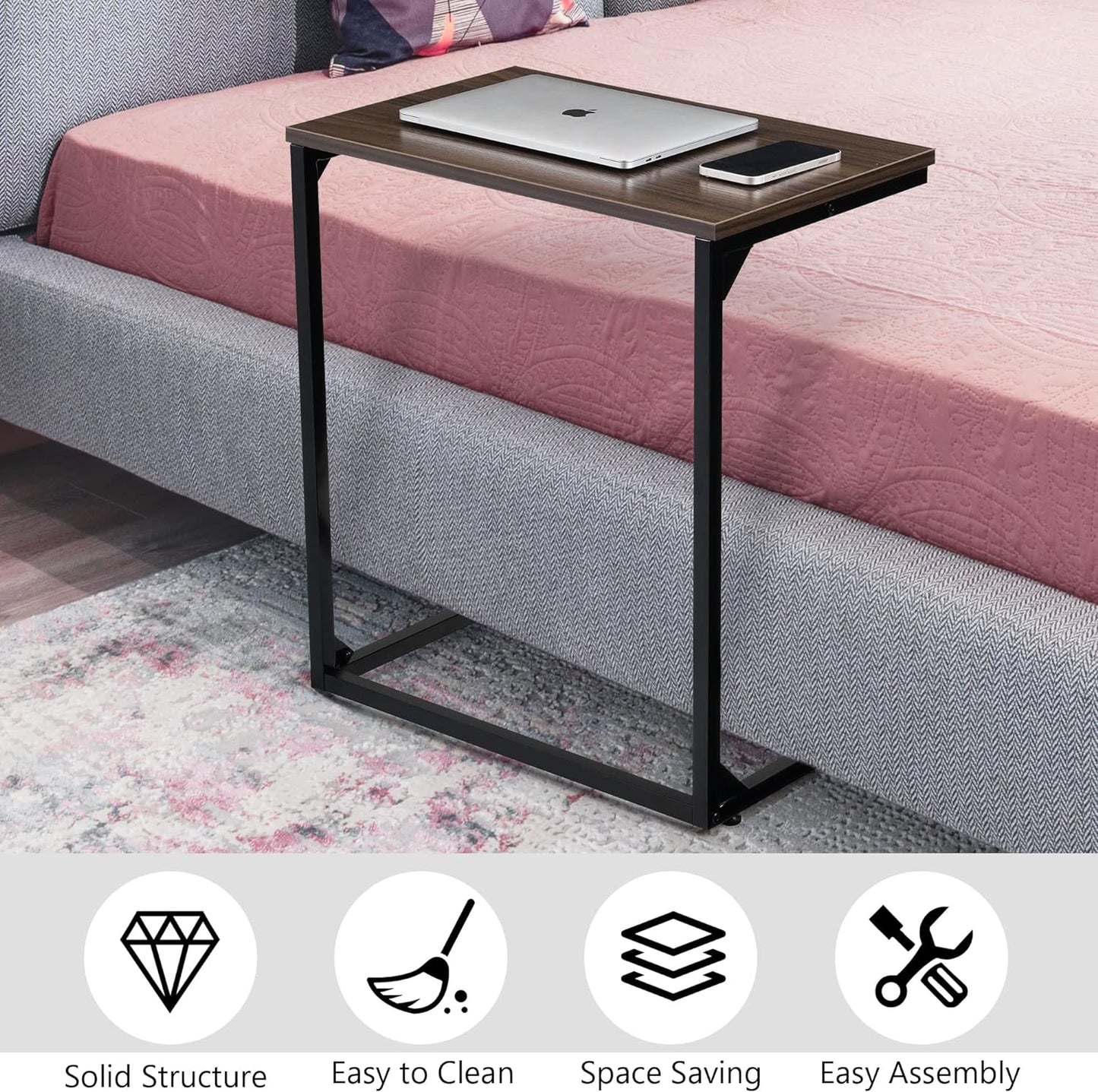 Space Saving Curved Accent Table