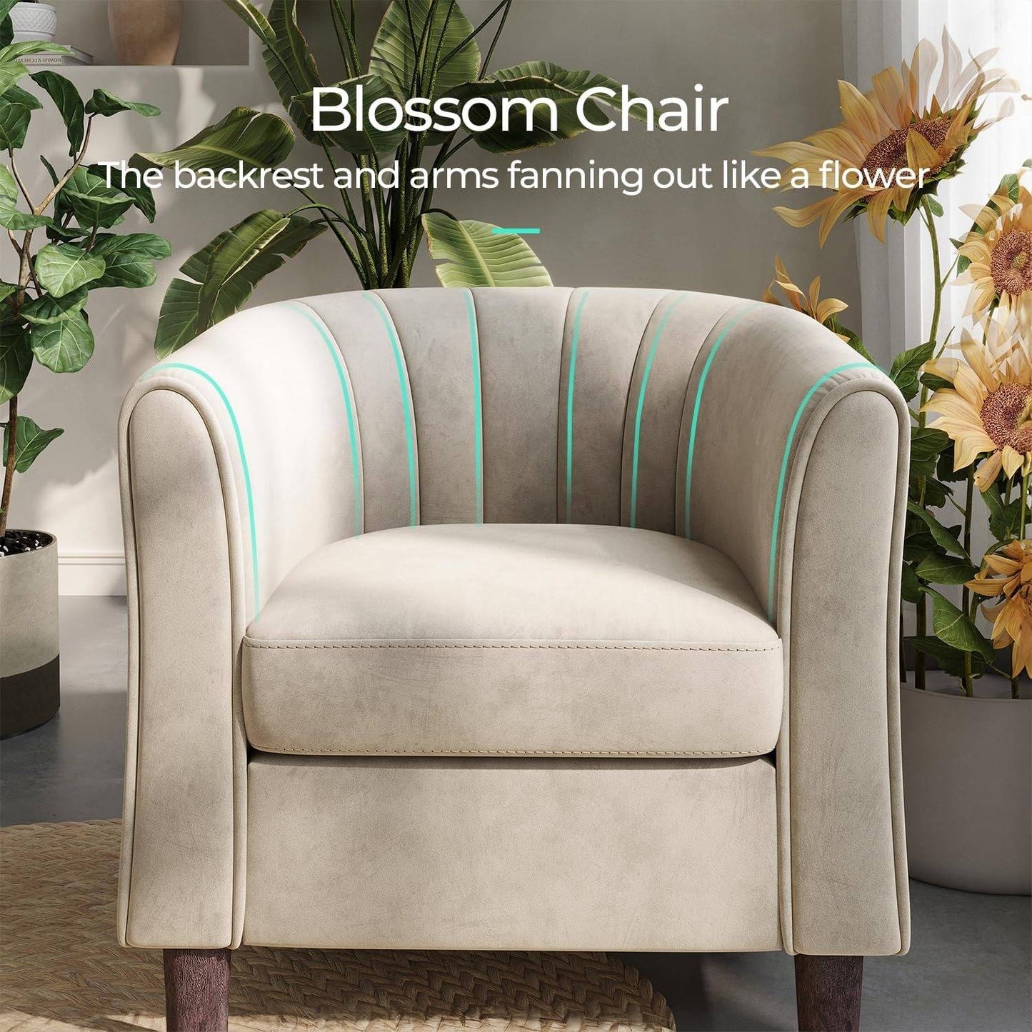 Comfortable Living Room Chair with Stool
