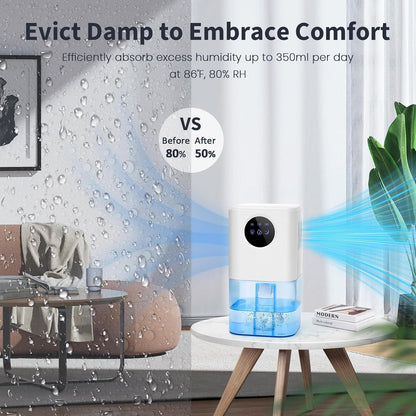 Compact Dehumidifier For Home And Bathrooms
