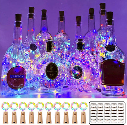 Mini Wine Bottle String Lights with Fairy LEDs