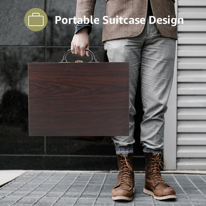 Retro Classic Suitcase Turntable Vinyl Player