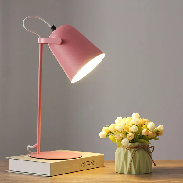 Rustic Metal Colorful Desk Table Lamp - Halri