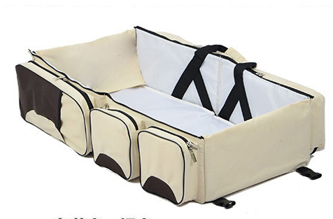 Portable Baby Travel Cot with Handy Storage Bags - Halri