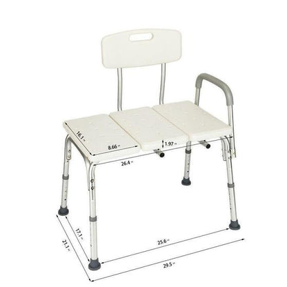 Sturdy Extra Wide Shower Transfer Bench