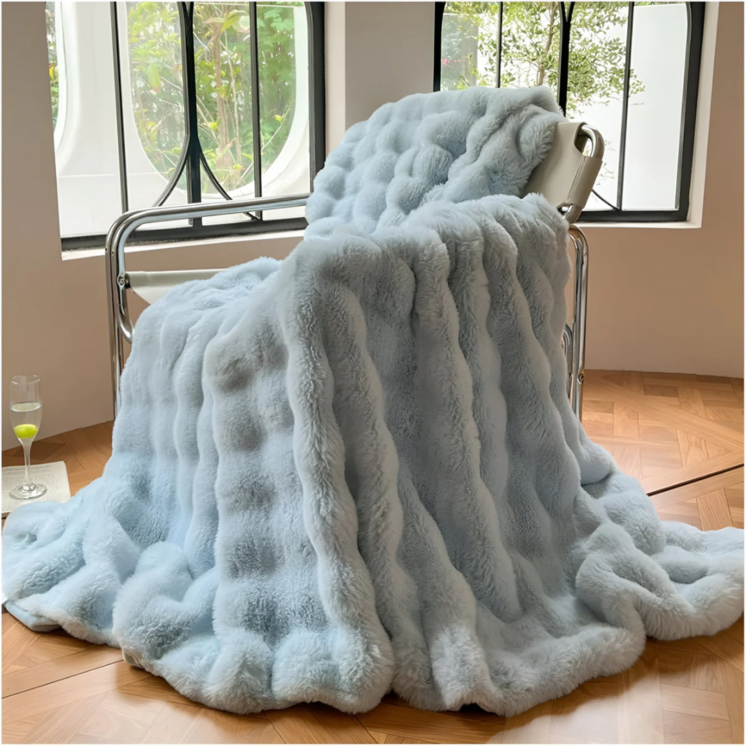Plüschige Premium-Fleecedecke