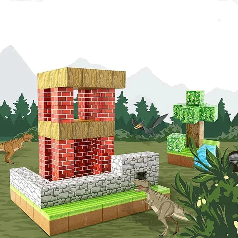 Vibrant Magnetic Construction Blocks for Children