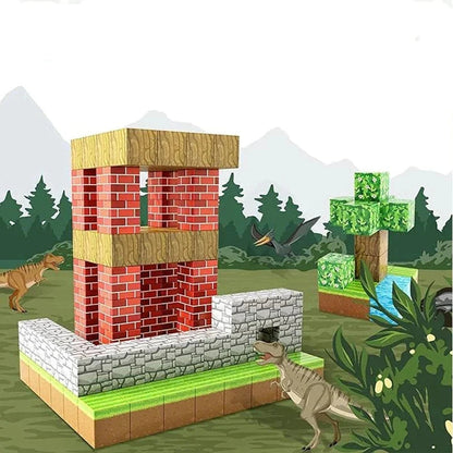 Vibrant Magnetic Construction Blocks for Children