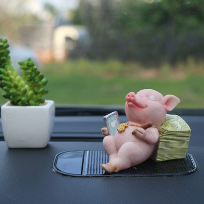 Niedliche Schweinefigur als Dekoration