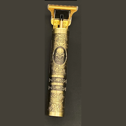 Vintage Totenkopf-Haarschneider, wiederaufladbar