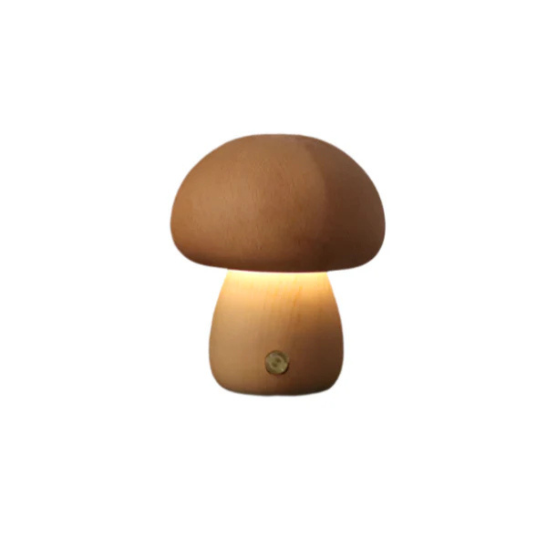 Rustic Wooden Desk Rechargeable Lamp - Halri