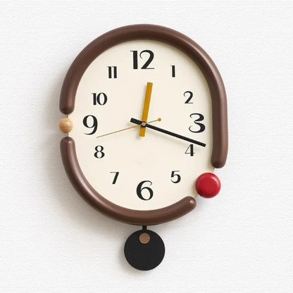 Elegante große Wanduhr