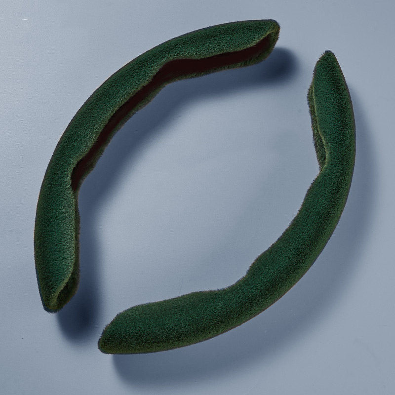 Warmer, flauschiger, rutschfester Lenkradbezug