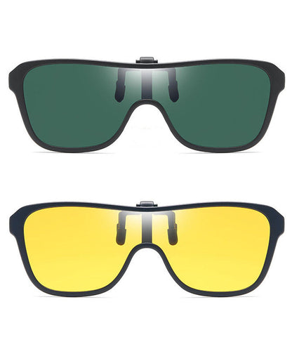 Aufsteckbare Lesebrille mit Sehstärke für Tag und Nacht