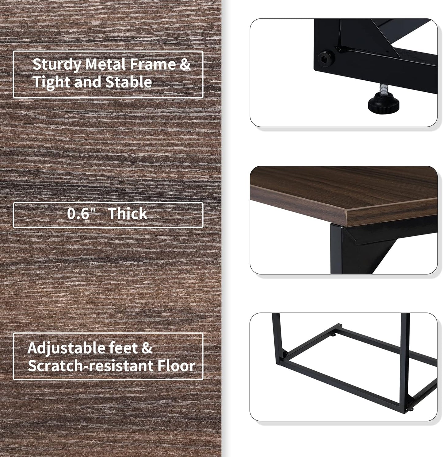 Space Saving Curved Accent Table