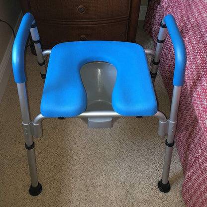 Easy Install Elevated Toilet Seat Riser With Support Arms