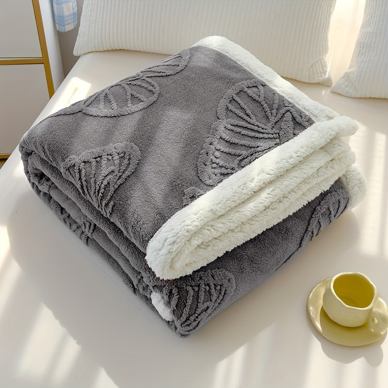 Plush Fleece Throw Blanket with Colorful Butterfly Pattern - Halri