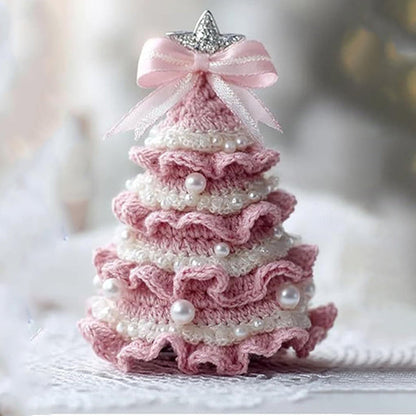 Wunderschöne gehäkelte Mini-Weihnachtsbäume 